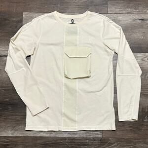 The North Face Men's Pocket Long Sleeve Shirt Cream Small, Never Worn